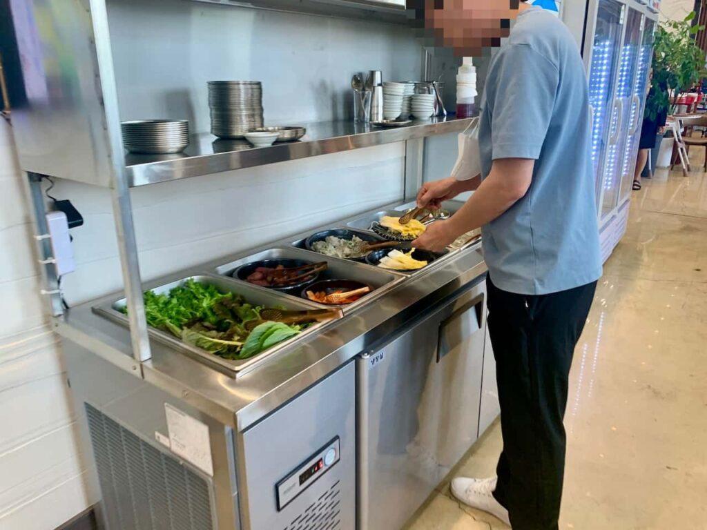 반찬 리필