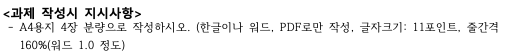 과제 작성 지시사항