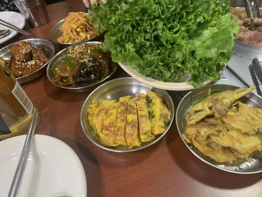 멕시코 마포갈비 반찬